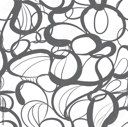 Vector Seamless pattern of monochrome geometric . Seamless textures