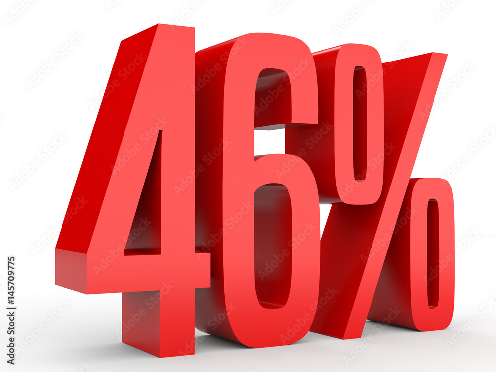 Forty six percent off. Discount 46 %. Forty six percent off. Discount 46 %.