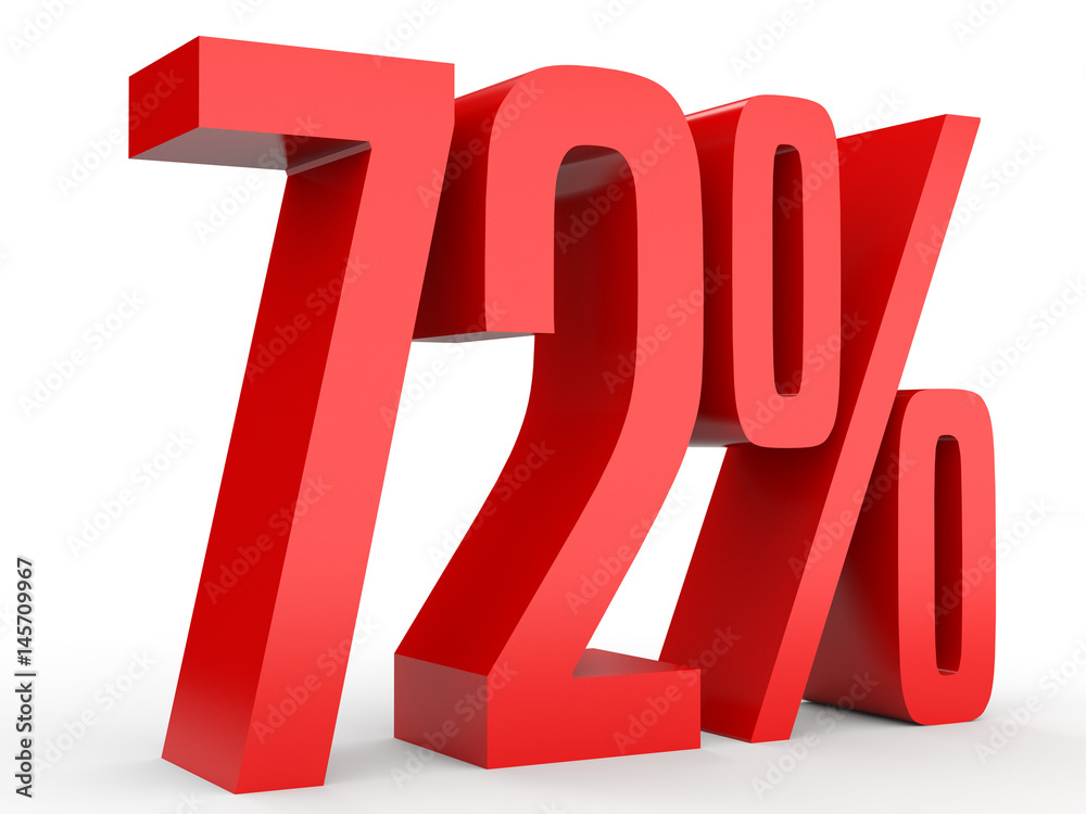 Seventy two percent off. Discount 72 %. Seventy two percent off. Discount 72 %.