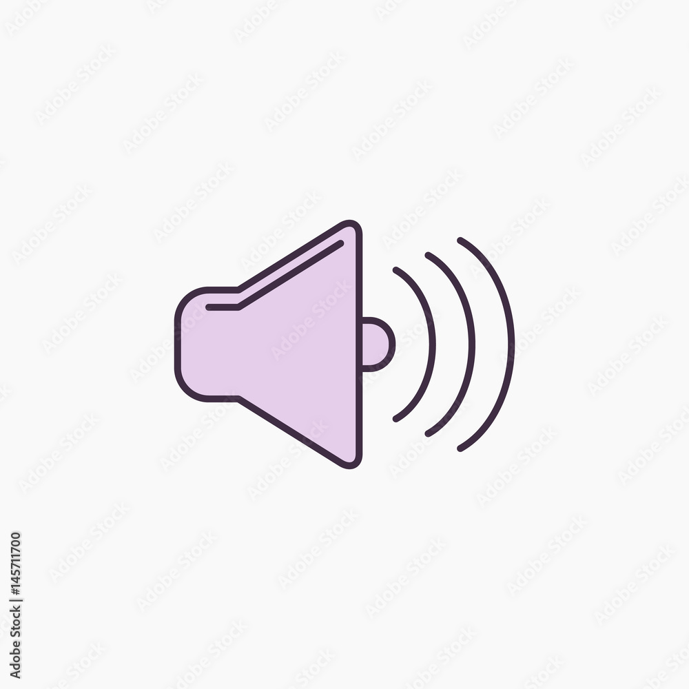 volume line icon volume line icon