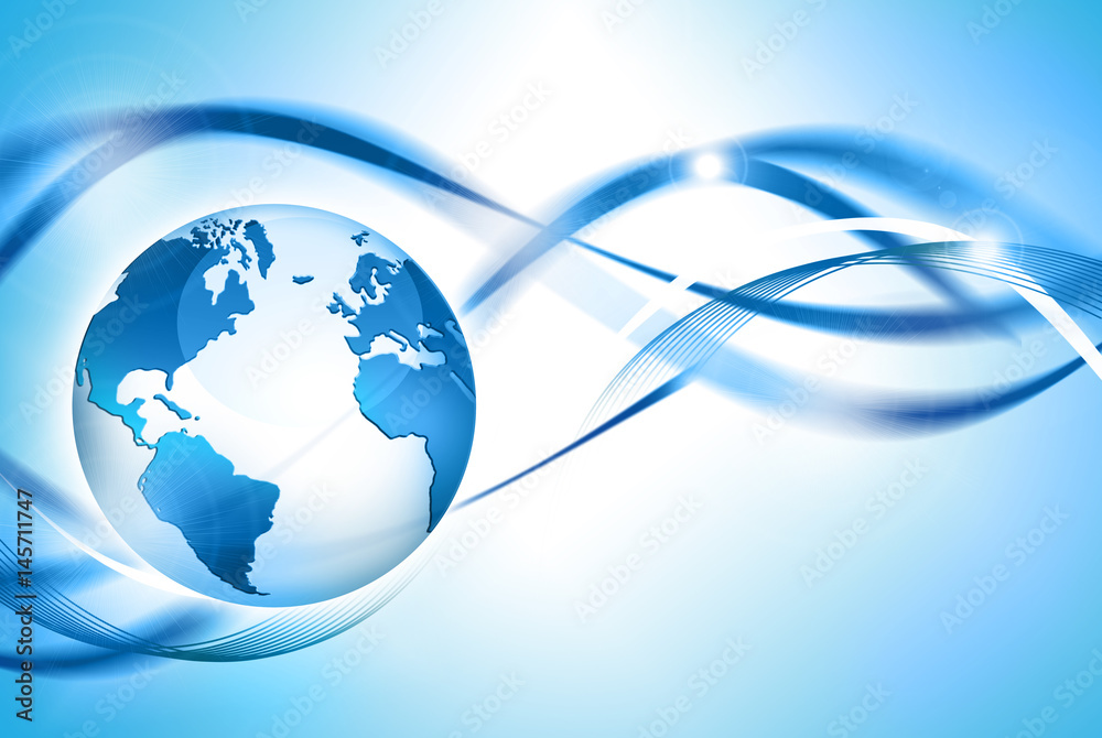 Best Internet Concept of global business. Globe, glowing lines on technological background. Wi-Fi, rays, symbols Internet, 3D illustration Best Internet Concept of global business. Globe, glowing lines on technological background. Wi-Fi, rays, symbols Internet, 3D illustration