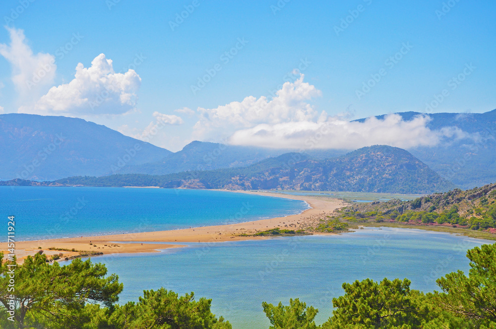 The beautiful Turkish landscape - sea and mountains