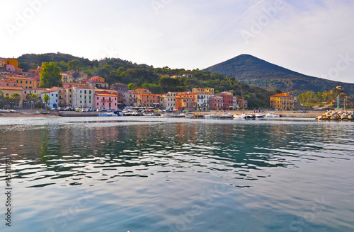 Promenade in one of the towns of the island of Elba