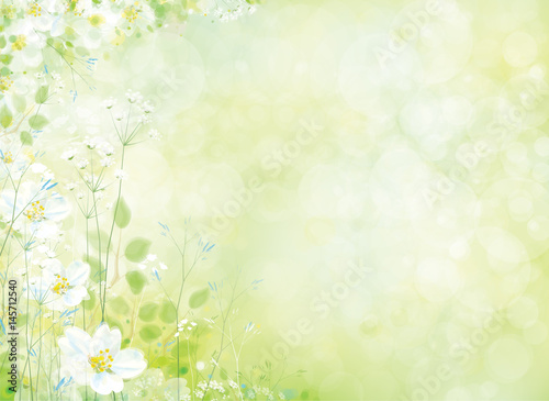 Vector spring floral background.