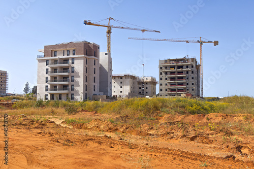 Construction of a residential area.