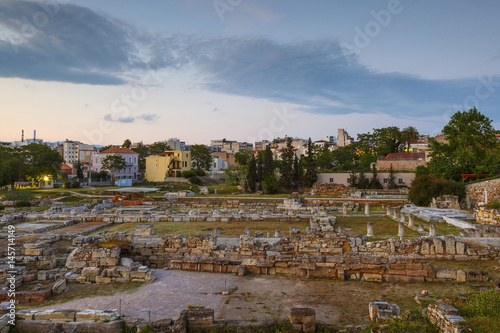 Archaeological site of Kerameikos on the edge of the old town of Athens, Greece. 