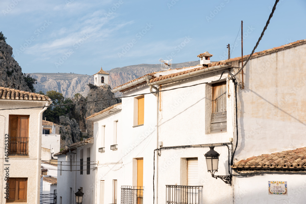 Details of Guadalest village in the province of Alicante, Spain