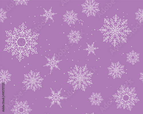 Winter card snowflake pattern