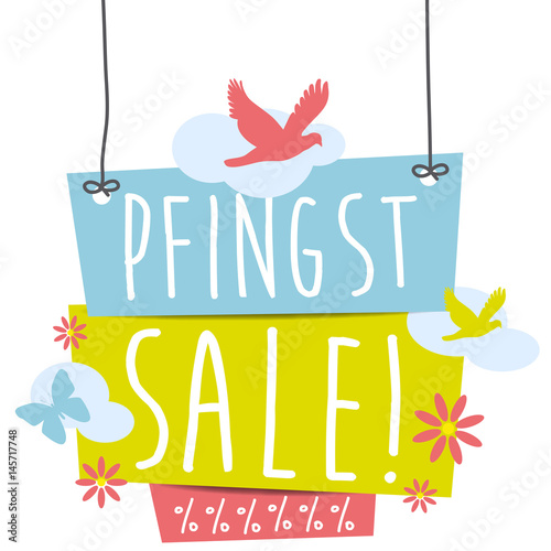 Pfingstsale! Button, Icon