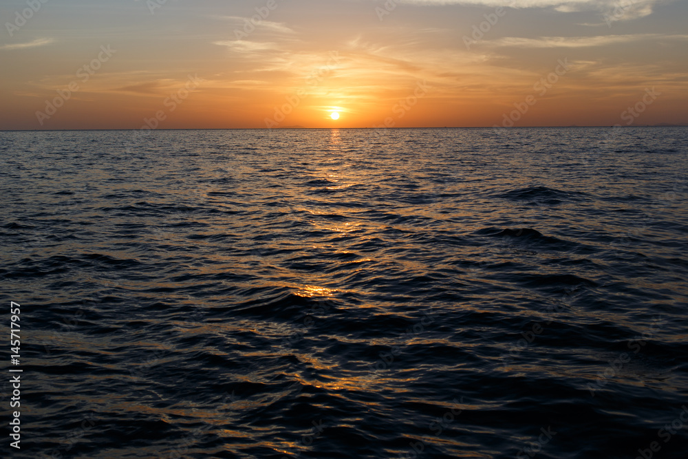 Image ofsunset by sea