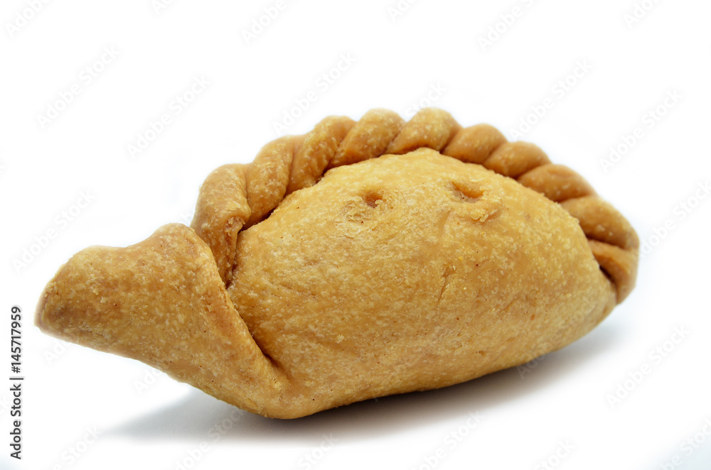 Curry puff isolated on white background Curry puff isolated on white background