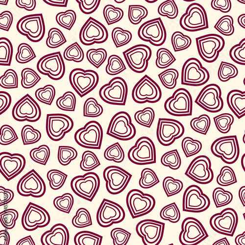 Seamless pattern with stylized heart symbol. Romantic wallpaper. Happy Valentine s day  wedding  love concept