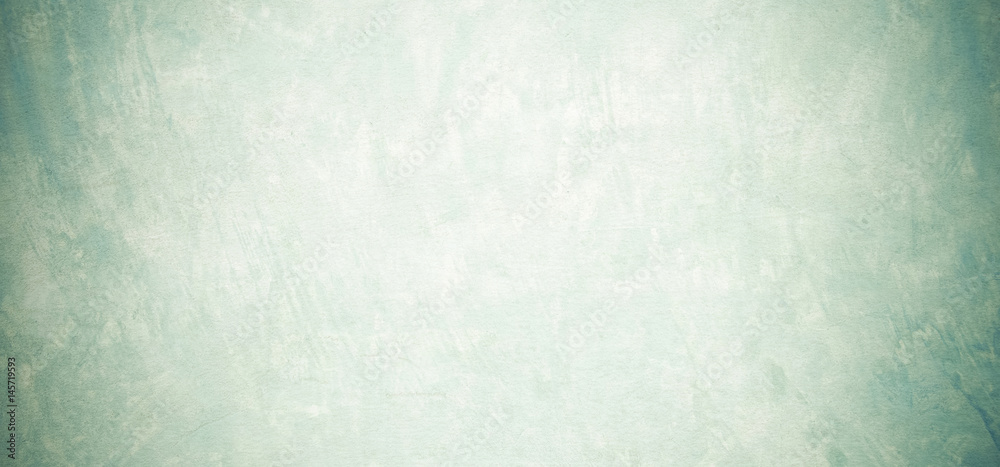 Blank grunge cement wall texture background, banner, green colored