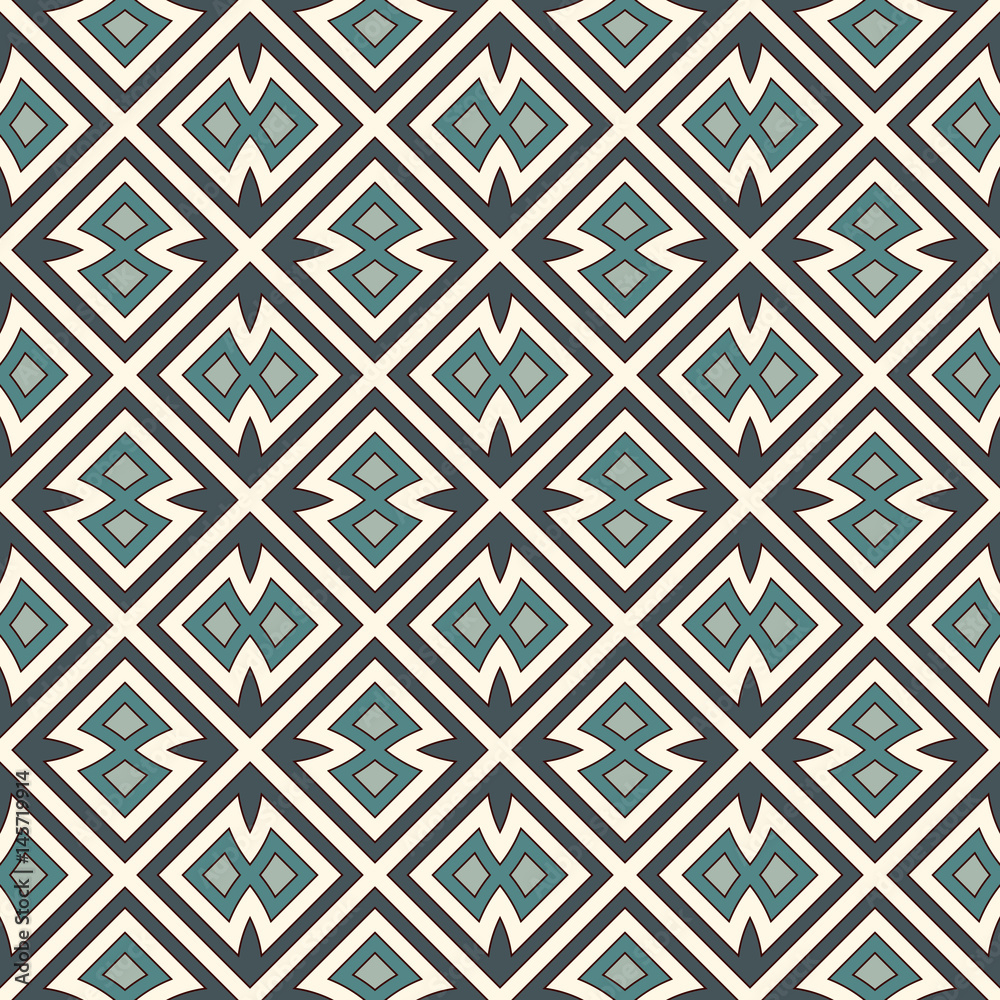 Seamless pattern with repeated geometric forms. Ornamental abstract background. Ethnic and tribal motifs. Seamless pattern with repeated geometric forms. Ornamental abstract background. Ethnic and tribal motifs.