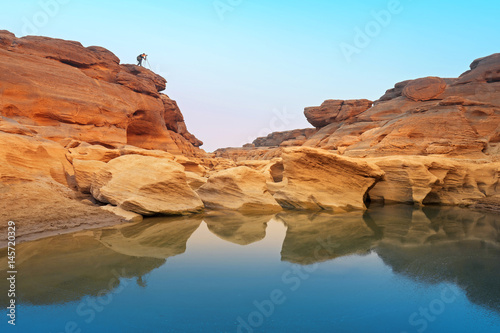 Sam Pan Bok in Mae Kong river. Ubonratchathani Province