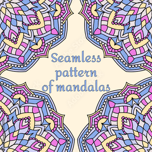 seamless pattern on pale yellowa background photo