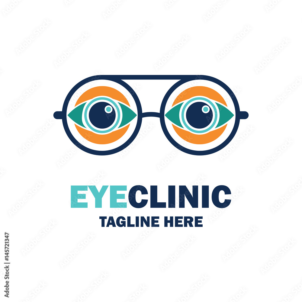 eye clinic / ophthalmic clinic / ophthalmology / optometrist icon with