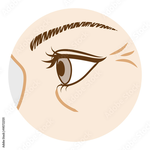 Eye Wrinkle - Body part,Side view
 目元の皺　ボディパーツ　側面
