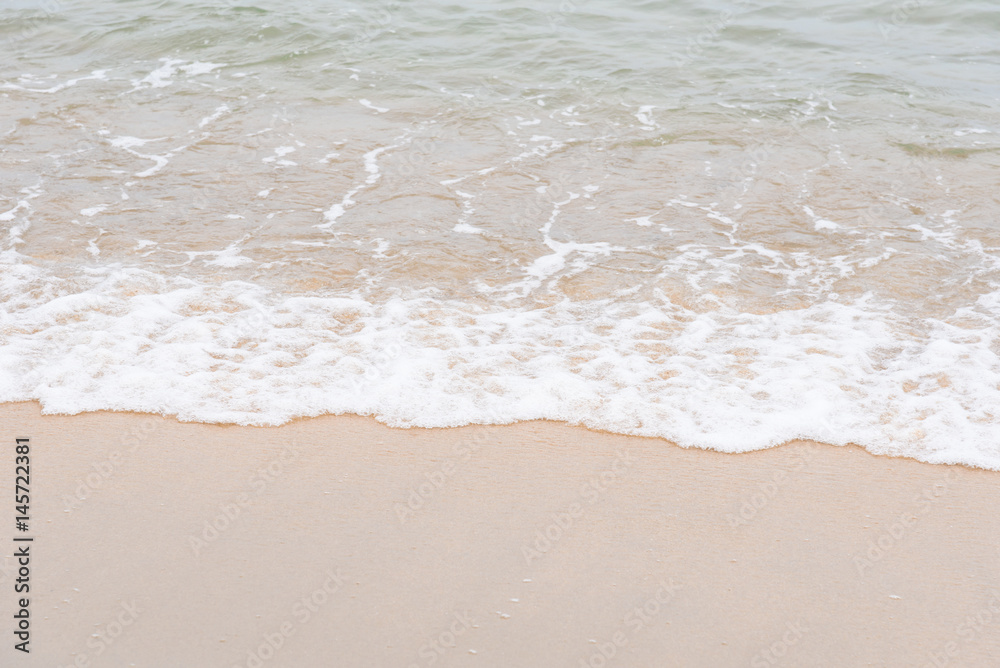 Ocean waves exhausted on the beach. Ocean waves exhausted on the beach.