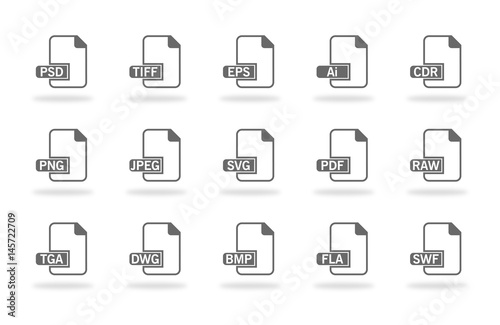 File type icon set