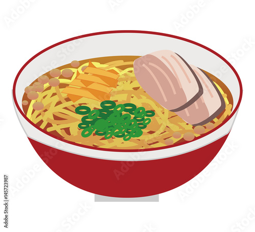 尾道ラーメンのイラスト