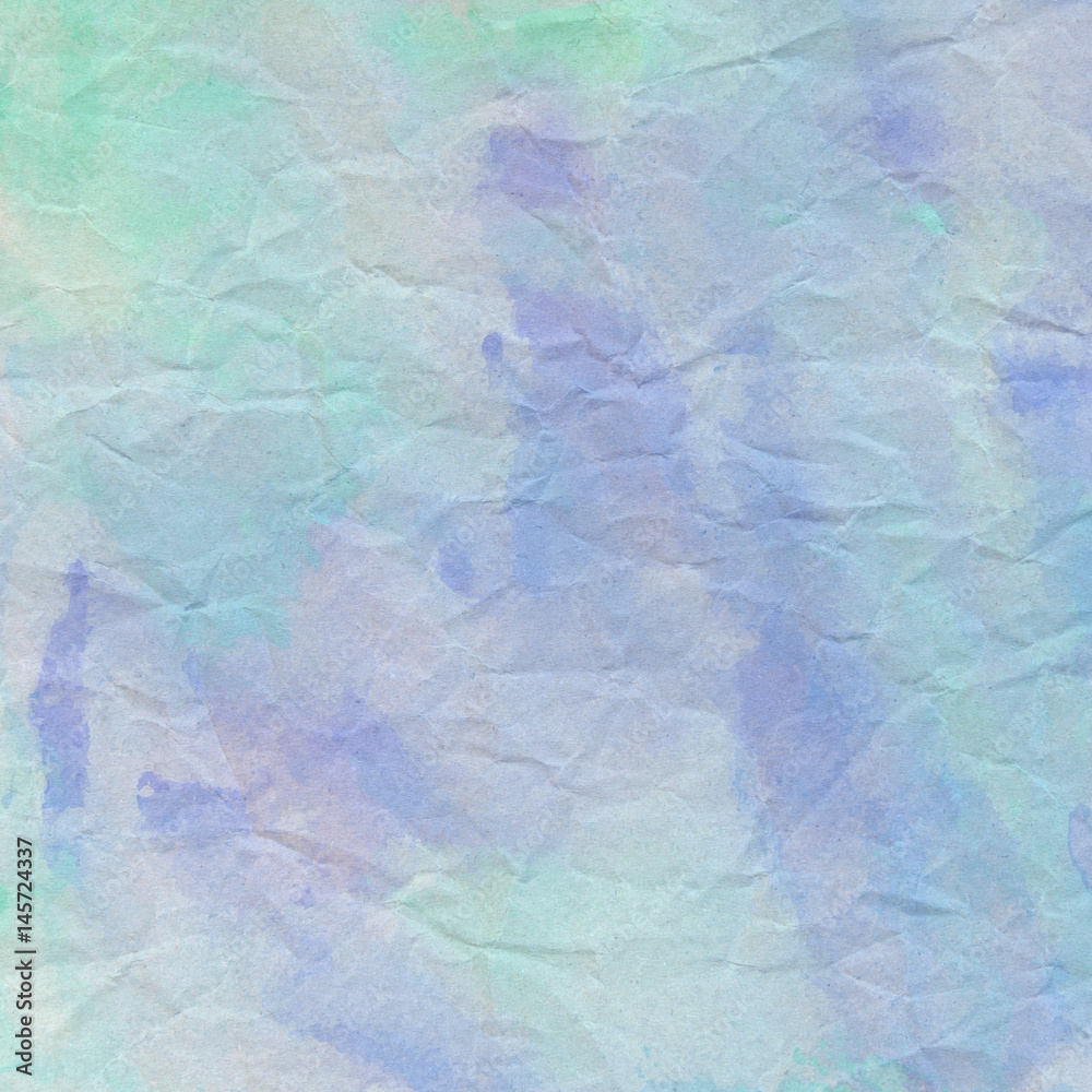 Fototapeta premium Green and violet crumpled paper for background