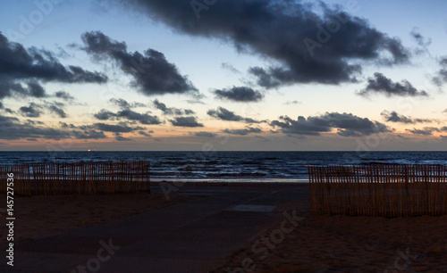 Katwijk aan Zee, Walking in the evening omn the beach