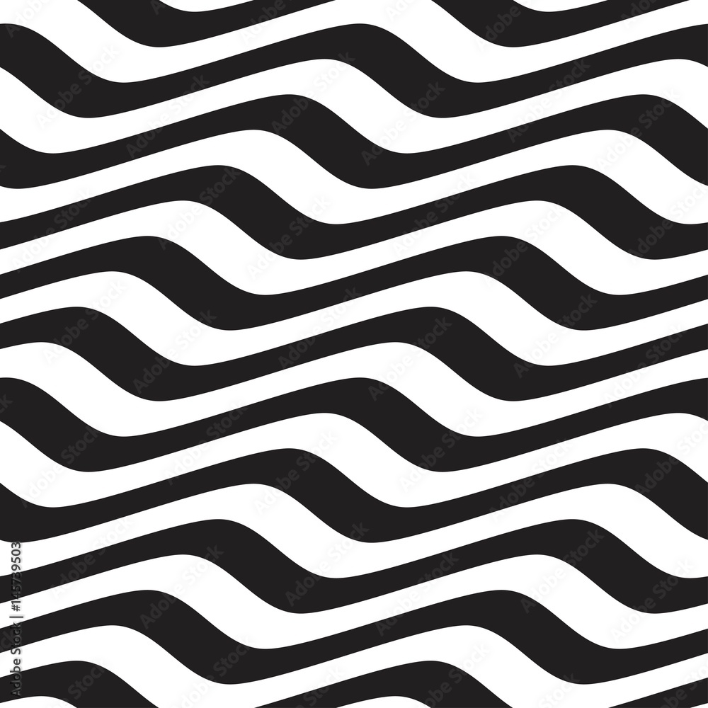 Vector seamless pattern. Modern stylish texture. Monochrome geometric pattern with waves. Vector seamless pattern. Modern stylish texture. Monochrome geometric pattern with waves.