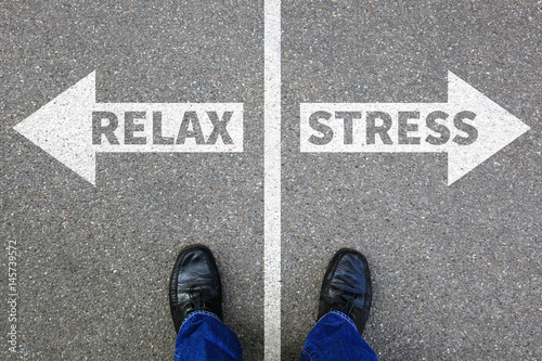 Obraz na plátně Stress stressed relax relaxed health businessman business concept problem