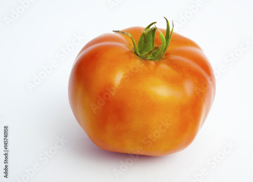 Ripe homegrown backyard tomato.