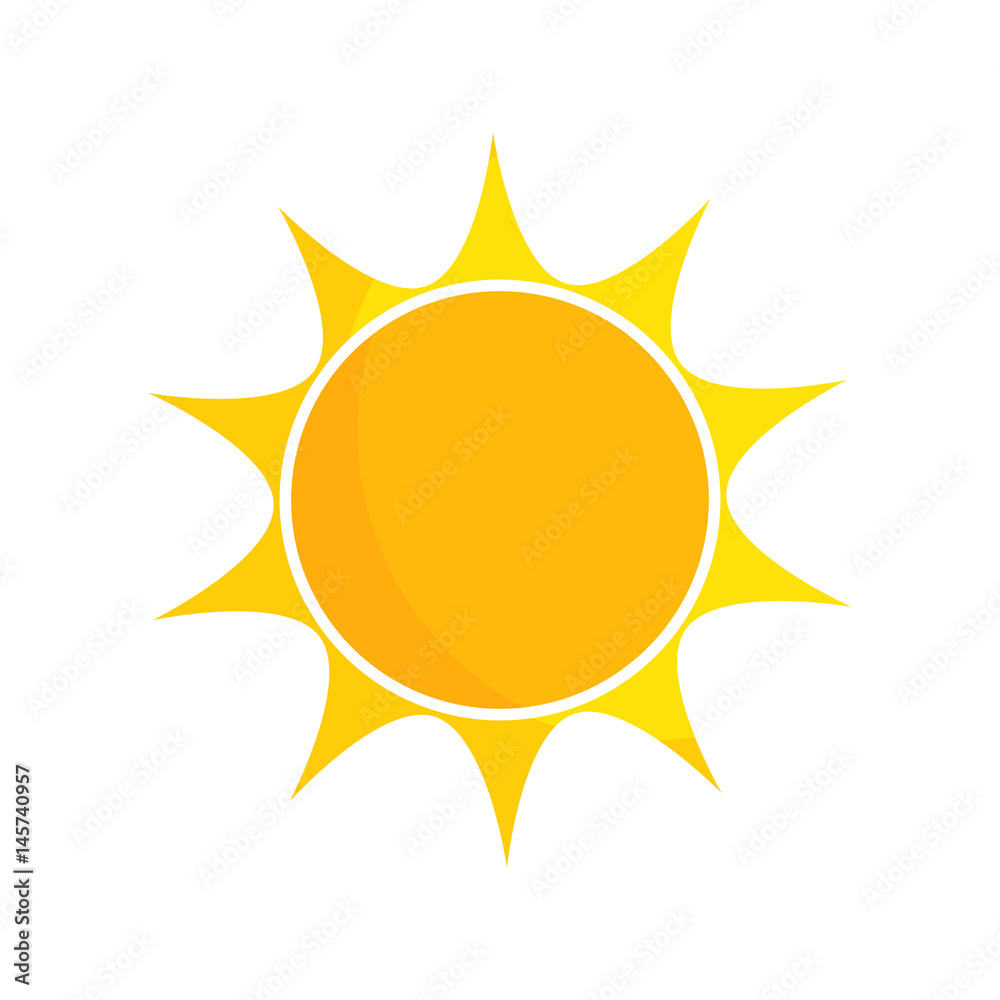 Sun icon illustration Sun icon illustration