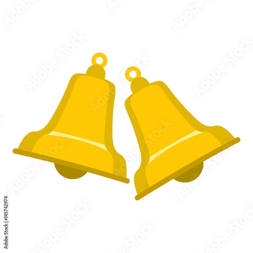 Bells icon isolated