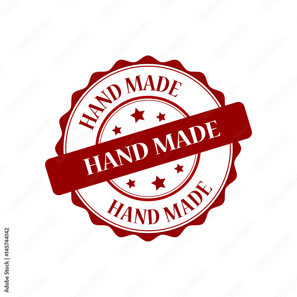 Obraz premium Hand made red stamp illustration