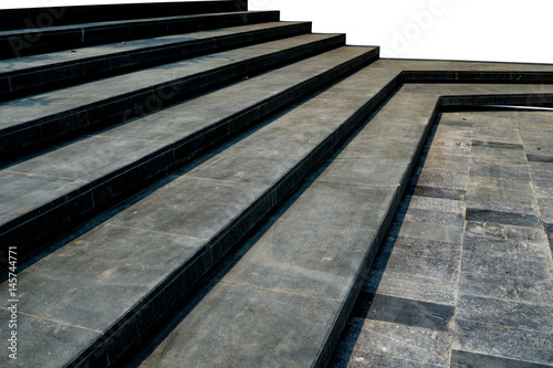 Black granite staircase © santagig