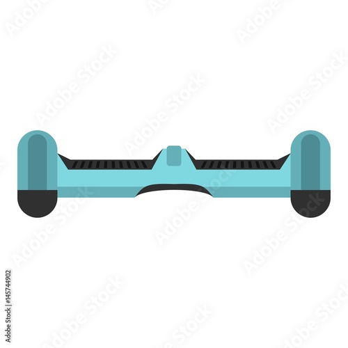 Blue dual wheel self balancing skateboard icon