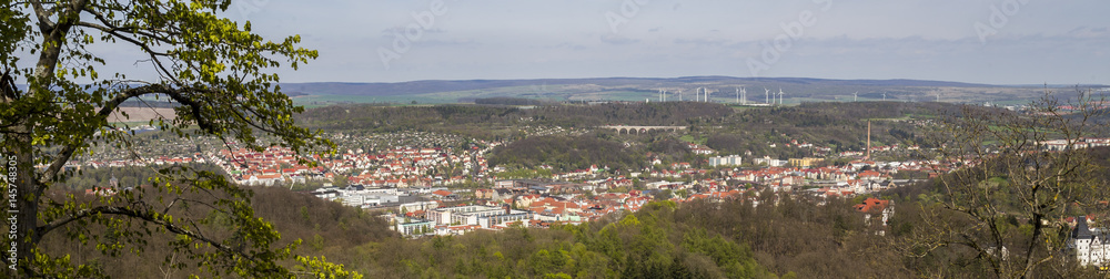 historic city eisenach germany from above