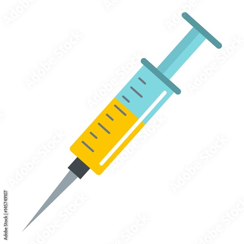 Syringe icon isolated