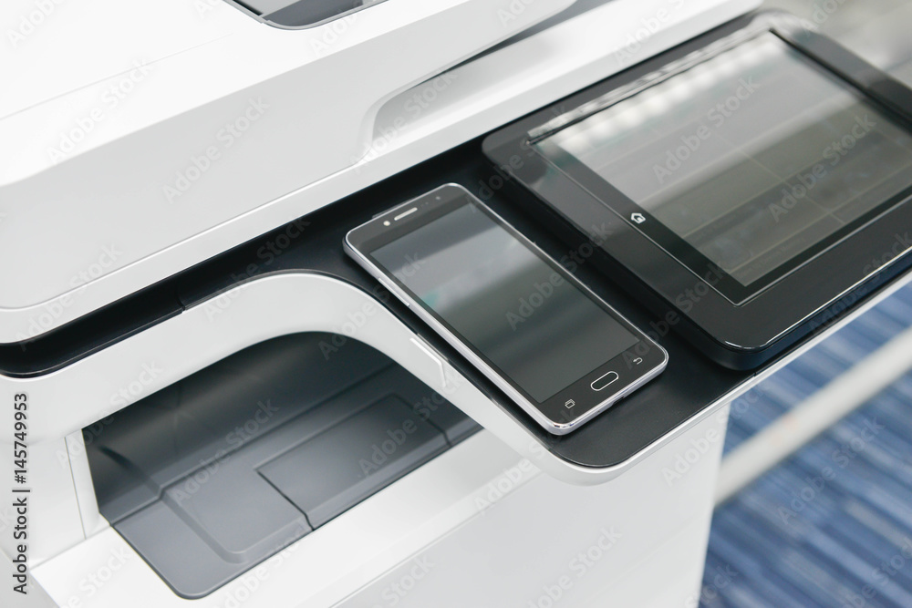 Using smart phone with printer to print the document Using smart phone with printer to print the document