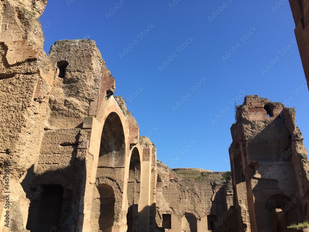 Interno delle Terme di Caracalla, Roma, Italia