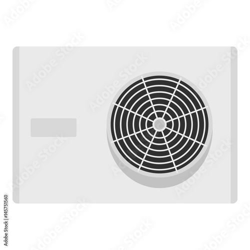 Air conditioner compressor unit icon isolated