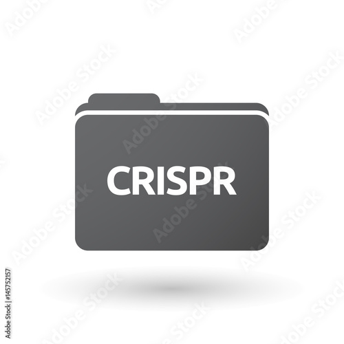 Isolated folder signal with  the clustered regularly interspaced short palindromic repeats acromym CRISPR