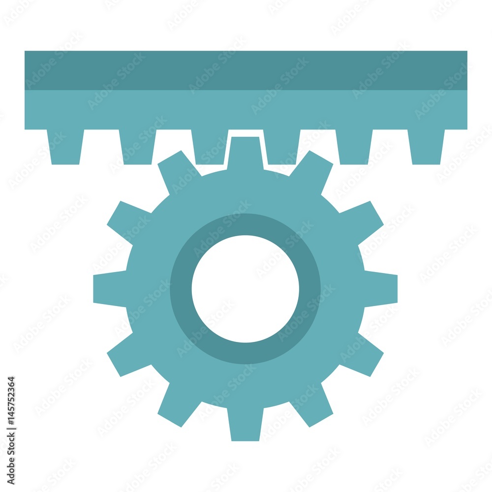 One gear icon isolated One gear icon isolated