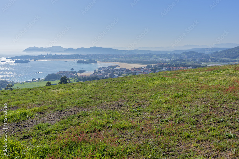 By the cape of quejo in the province of Cantabria By the cape of quejo in the province of Cantabria
