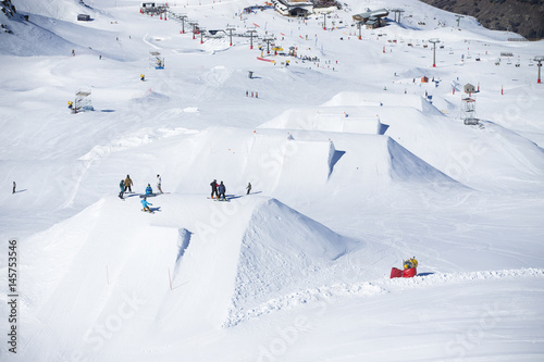 Photos Snow park in ski resort