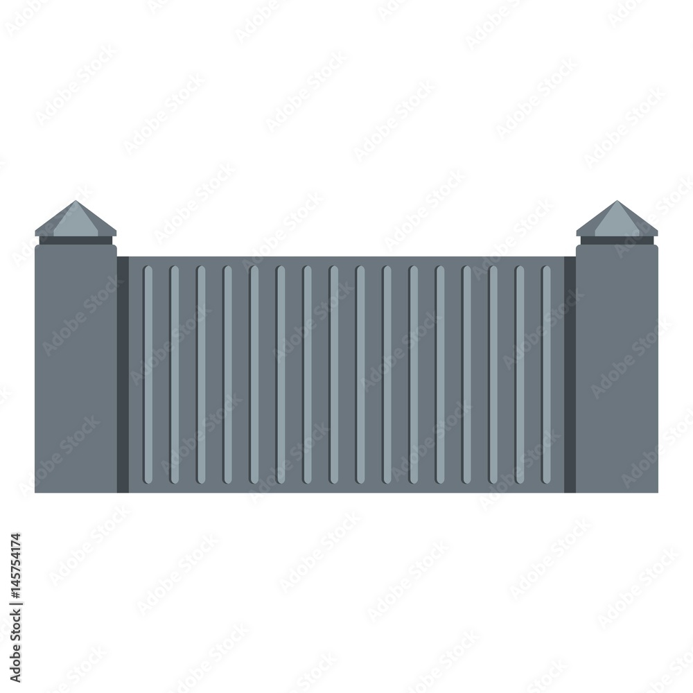 Obraz premium Stone fence icon isolated
