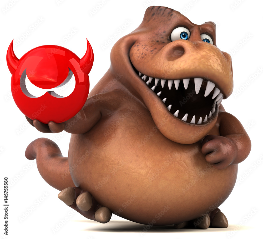 Fun Trex - 3D Illustration Fun Trex - 3D Illustration