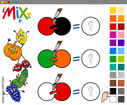 mix colors game for kids