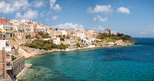 Syros town in a sunny day photo
