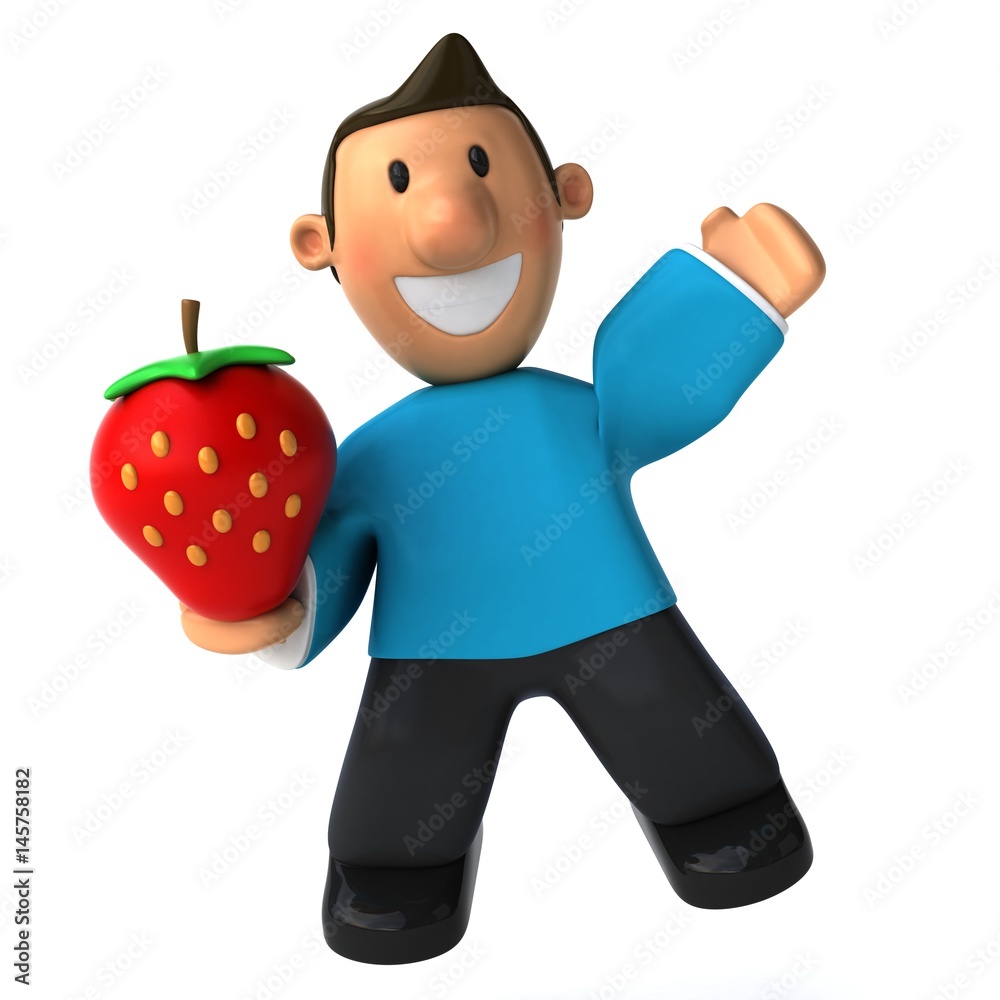 Fun casual man - 3D Illustration Fun casual man - 3D Illustration