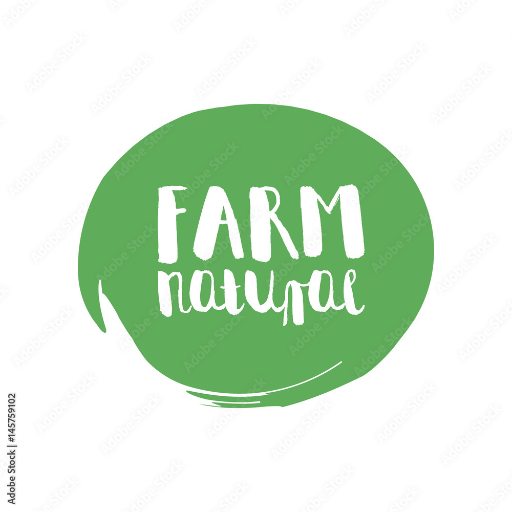 farm label over green background. vector illustration farm label over green background. vector illustration
